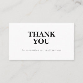 Discount Code Thank You Card Small Business 名刺