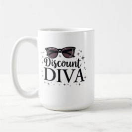Discount Diva - Chic & Savvy Shopping Queen コーヒーマグカップ