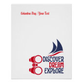 Discover dream explore editable ポスター (正面)