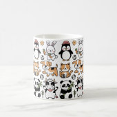 **Discover Our Coffee Mug with Smiling Animals!** コーヒーマグカップ (中央)