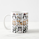 **Discover Our Coffee Mug with Smiling Animals!** コーヒーマグカップ (左)