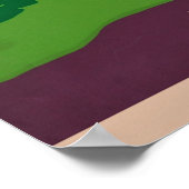 Discover Puerto Rico Vintage Travel Art ポスター (角)