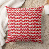 Discover the Impact of Red Zigzag Pattern クッション (ブランケット)