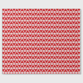 Discover the Impact of Red Zigzag Pattern ラッピングペーパー (フラット)
