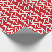 Discover the Impact of Red Zigzag Pattern ラッピングペーパー (角)