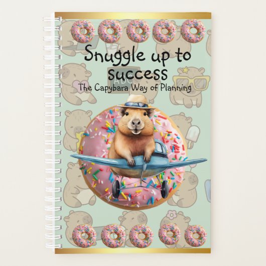 Discover the Magic of Capybara Stationery! 🌈 プランナー手帳 (正面)