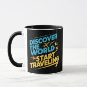 Discover the world Start旅行 マグカップ (左)