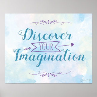Discover You Imagination Poster (Blue) ポスター