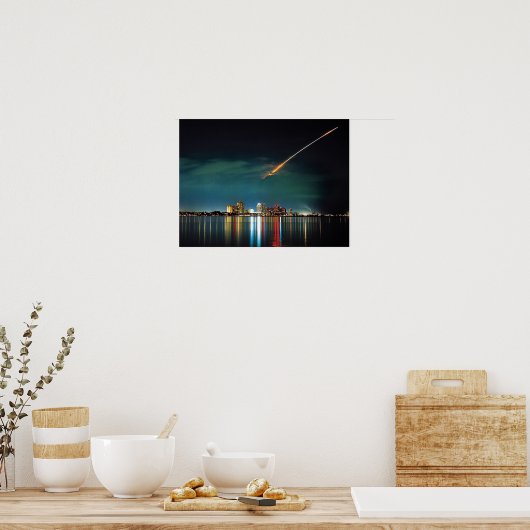 Discovery Over West Palm Beach print ポスター (キッチン)