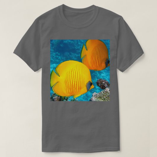 Discus魚の写真2 Tシャツ (デザイン正面)