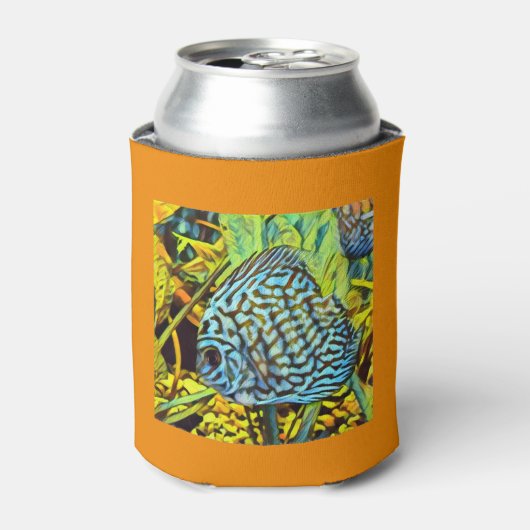 Discus Coozie（オレンジ） 缶クーラー (缶正面)