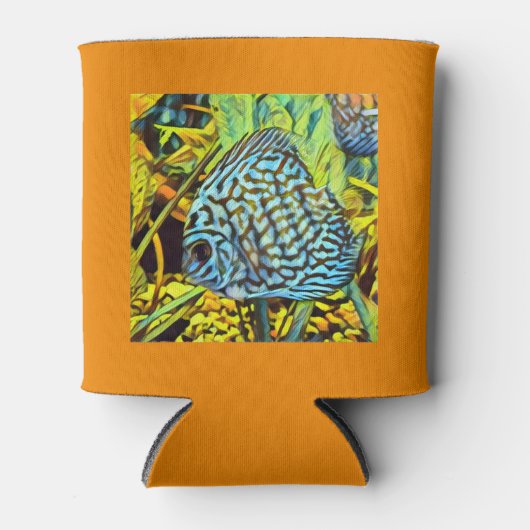 Discus Coozie（オレンジ） 缶クーラー (正面)