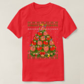 Discus Fish Xmas Lighting Tree Santa Discus Ugly C Tシャツ (デザイン正面)