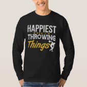 Discus Happiest Throwing Things Discus Throwing 1 Tシャツ (正面)
