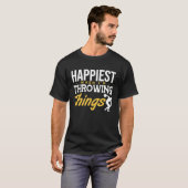 Discus Happiest Throwing Things Discus Throwing Tシャツ (正面フル)
