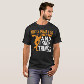 Discus Throをスロー&私は物事を知っている Tシャツ (正面フル)