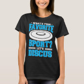Discus Throw Favorite Sport Player Disc Track And  Tシャツ (正面)