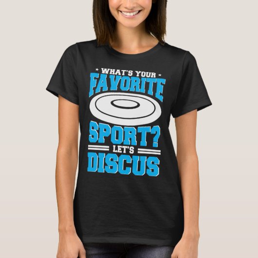 Discus Throw Favorite Sport Player Disc Track And  Tシャツ (正面)