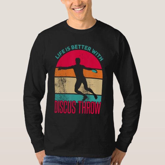 Discus Throw Shirt Life is Better Disc Throw Discu Tシャツ (正面)