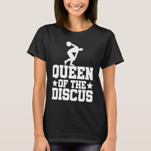Discus Thrower Queen Of The Discus Discus Throwing Tシャツ (正面)