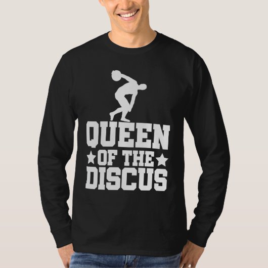 Discus Thrower Queen Of The Discus Discus Throwing Tシャツ (正面)