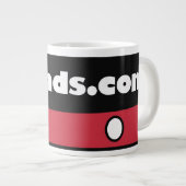 DISDadsのロゴのコーヒー・マグ ジャンボコーヒーマグカップ (正面右)