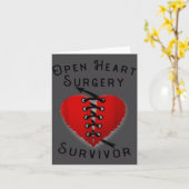 Disease Awareness Open Heart Surgery Survivor Ed H カード (黄色い花)