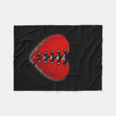 Disease Awareness Open Heart Surgery Survivor Ed H フリースブランケット (正面(横))