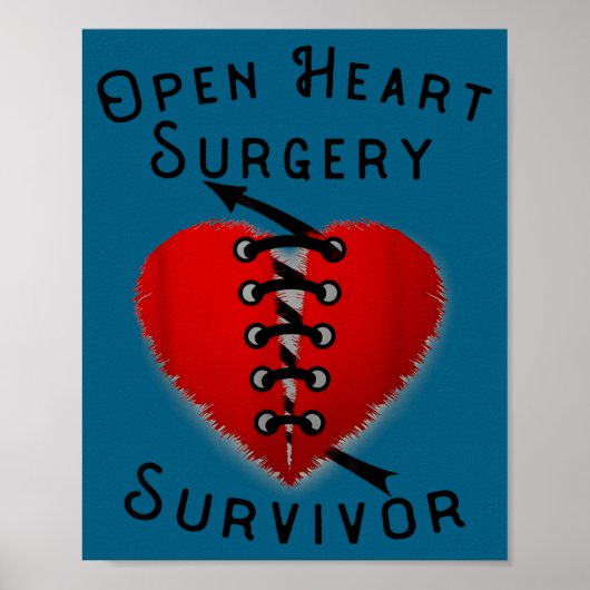 Disease Awareness Open Heart Surgery Survivor Ed H ポスター (正面)