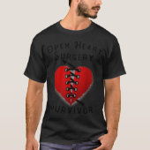 Disease Awareness Open Heart Surgery Survivor Ed H Tシャツ (正面)