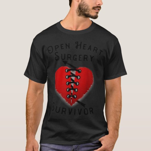 Disease Awareness Open Heart Surgery Survivor Ed H Tシャツ (正面)