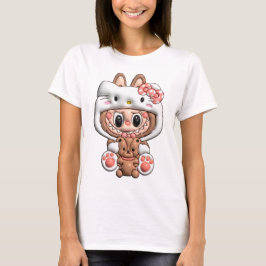Diseño 3D Labubu con Hello Kitty Tシャツ