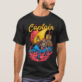 Diseño 3D Think Like a Captain Tシャツ