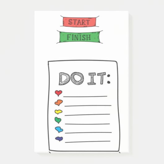 Diseño comico hacer lista  ポストイット (正面)