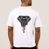 DISENO CON DIAMNTES Y NOMBRE DEL PRODUCTTO Tシャツ (裏面)