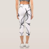 Diseño de flores abstractas カプリレギンス (裏面)