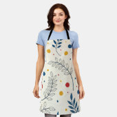 Diseño floral エプロン (着用した状態)