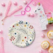 Diseño floral ペーパープレート (パーティー)