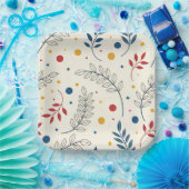 Diseño floral ペーパープレート (パーティー)