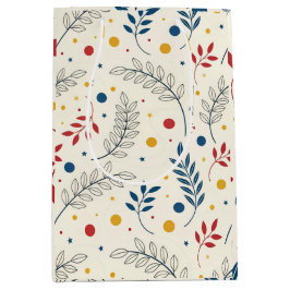 Diseño floral ミディアムペーパーバッグ