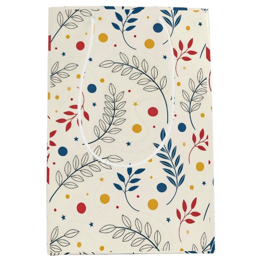 Diseño floral ミディアムペーパーバッグ (正面)