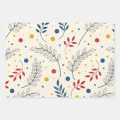 Diseño floral ラッピングペーパーシート (正面)