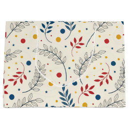 Diseño floral ラージペーパーバッグ