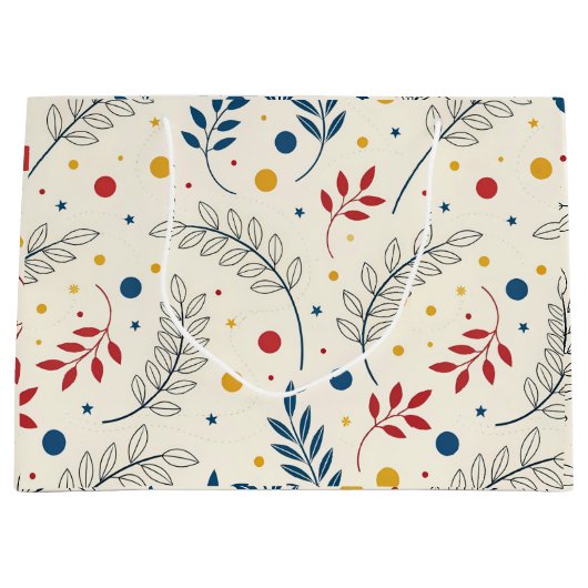 Diseño floral ラージペーパーバッグ (正面)