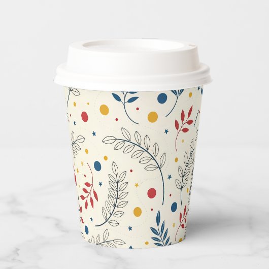 Diseño floral 紙コップ (正面)