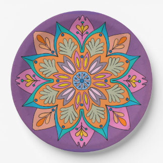 Diseño Mandala Decorativo                          ペーパープレート