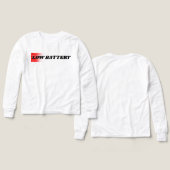 Diseño minimalista Low Battery (デザイン 正面＆背面)