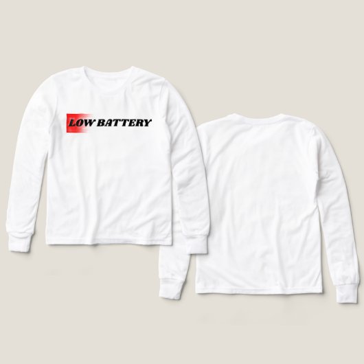 Diseño minimalista Low Battery (デザイン 正面＆背面)