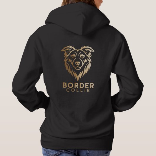 Diseño Premium de Border en Dorado パーカ (裏面)