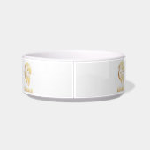 Diseño Premium de Golden Retriever en Dorado ボウル (裏面)
